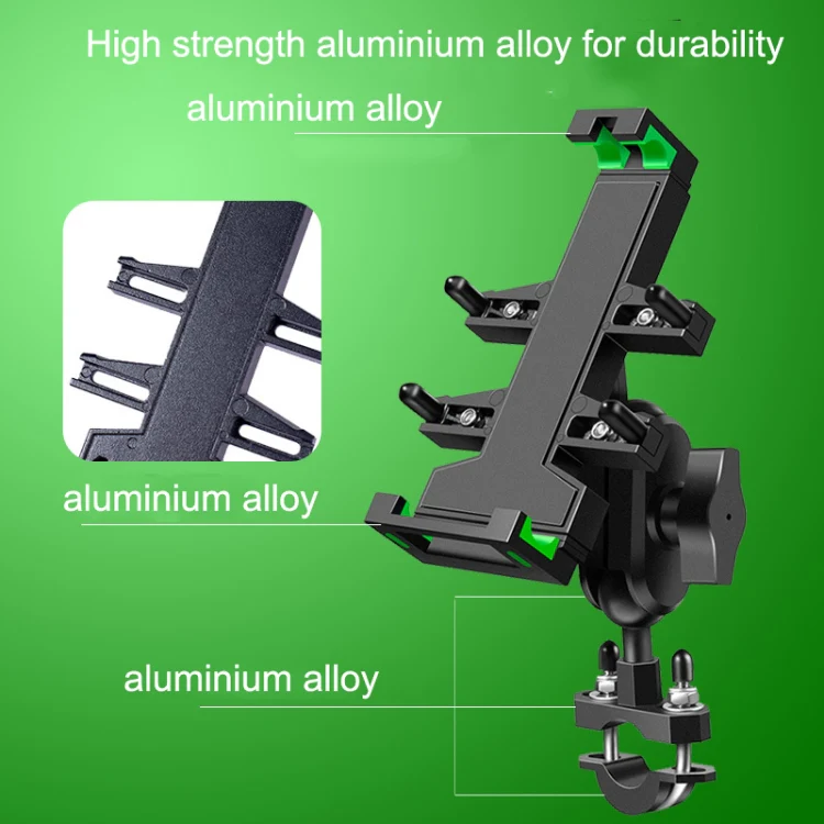 A02 Motorcycle Mobile Phone Navigation Bracket Car Riding Anti-shock Aluminum Alloy Rack(M8 Ball Header Installation Model) - Image 6