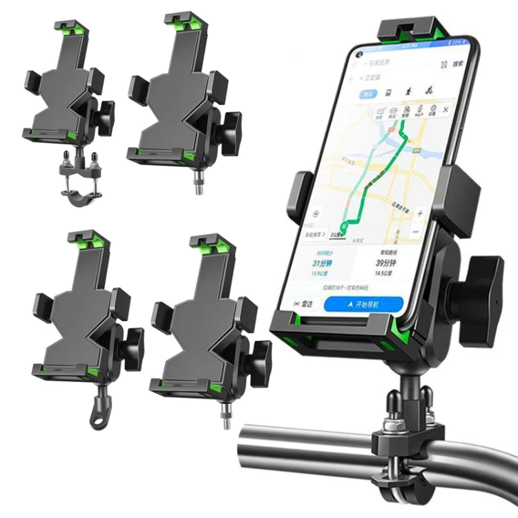 A04 Metal Motorcycle Mobile Phone Navigation Bracket Bicycle Frame Multifunctional Car Fixed Clamp(M8 Ball Header Installation Model) - Image 2