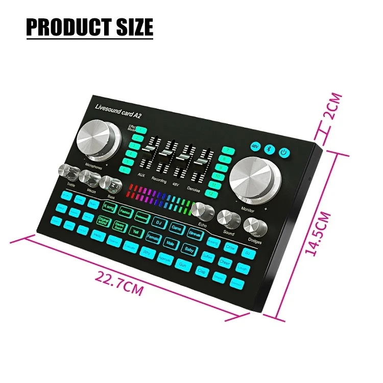 A2 Sound Card Mobile Computer Universal Live K Song Recording Equipment - Image 3