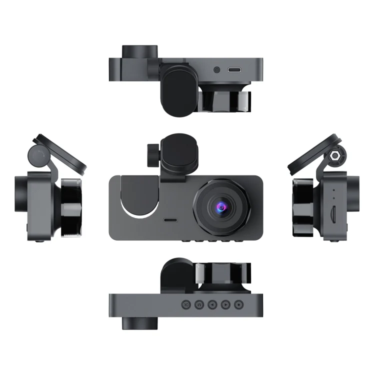 A2 Triple Lens Car Dash Camera Driving Recorder(Black) - Image 3