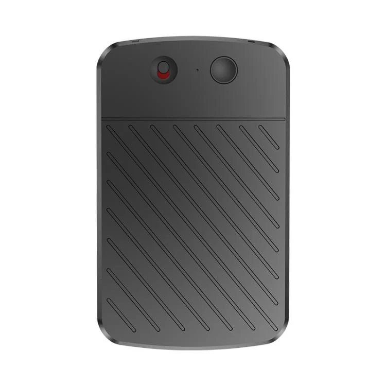 A3 Dual-key Arc-Frame Twill Texture Ultra-thin AI Smart Voice Recorder Support AIREC-APP, Memory:128GB(Black)