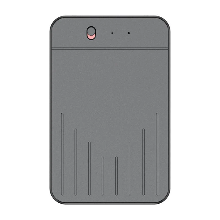 A3 One-key V-stripe Texture Ultra-thin AI Smart Voice Recorder Support AIREC-APP, Memory:128GB(Black)