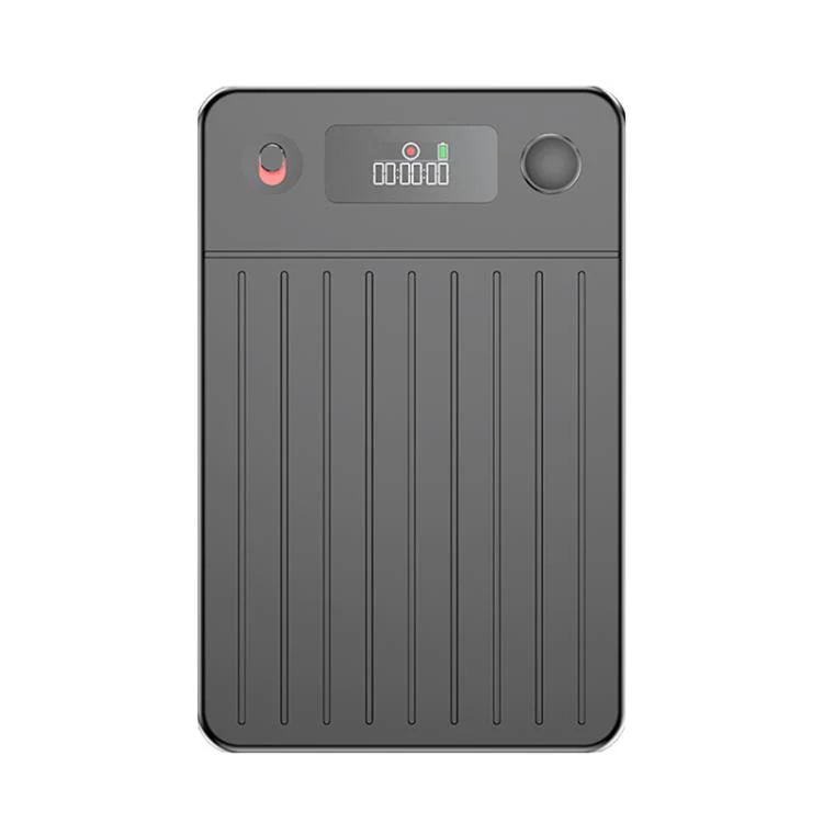 A3P 0.42-inch Mid Display Stripe Texture Ultra-thin AI Smart Voice Recorder Support AIREC-APP, Memory:64GB(Black)