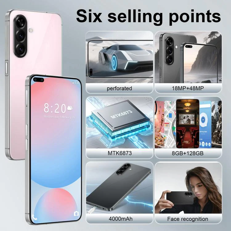 A56 / C100, 8GB+128GB, 6.6 inch Android 10 MTK6873 Octa Core, Network: 5G, Dual SIM, Plug:US Plug(Pink) - Image 5
