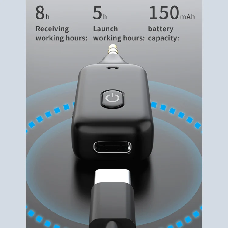 A60 3 in 1 Car Bluetooth Receiver Transmitter 3.5AUX Hands-free Call - Image 5