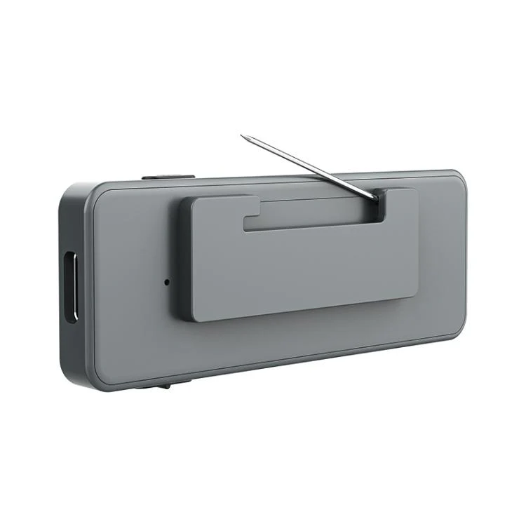 A7 Employee ID Badge AI Voice Recorder with Pin Support AIREC-APP, Memory:128GB(Grey)