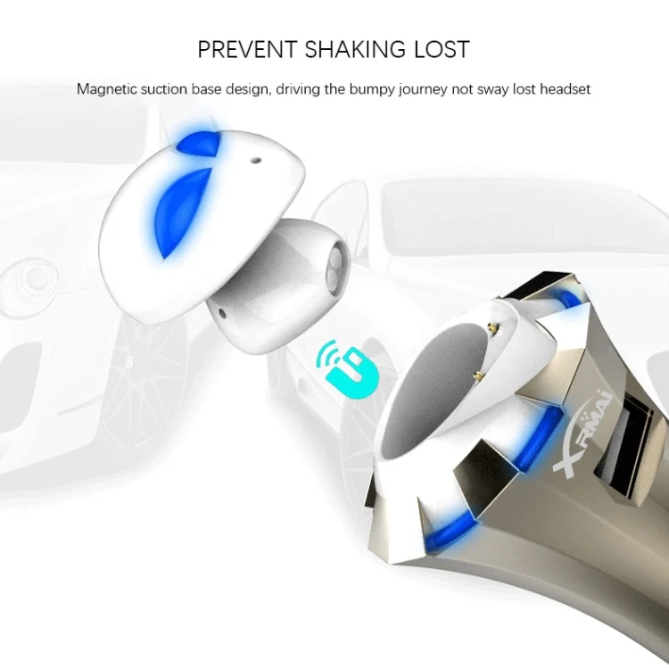 A8 3 in 1 Bluetooth Earphone & Safety Hammer & Car Charger, Support Hands-free Call & USB Quick Charger Function - Image 9
