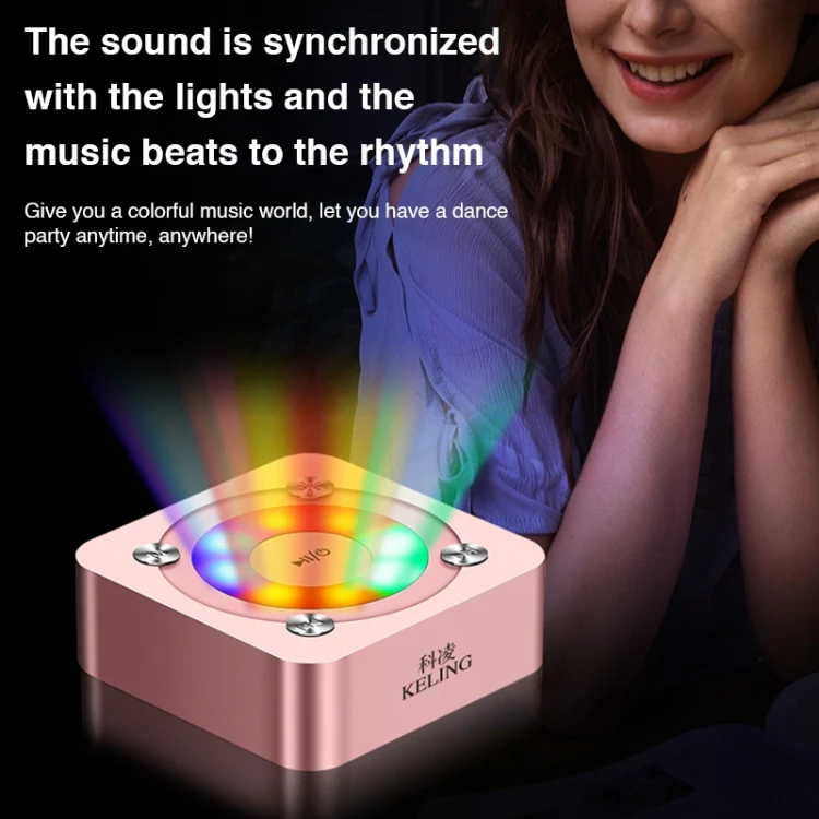 A9 Portable Bluetooth Stereo Speaker with Built-in MIC & Light, Support Hands-free Calls & TF Card & AUX IN, Bluetooth Distance: 10m(Black) - Image 5