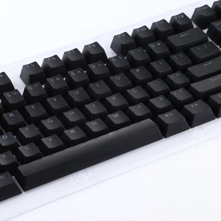 ABS Translucent Keycaps, OEM Highly Mechanical Keyboard, Universal Game Keyboard (Black) - Image 5