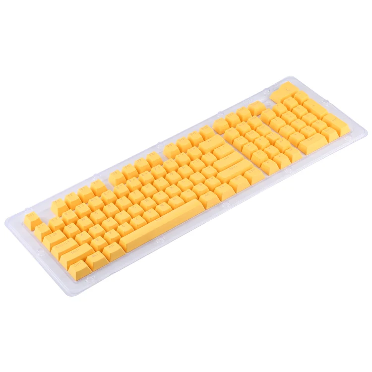 ABS Translucent Keycaps, OEM Highly Mechanical Keyboard, Universal Game Keyboard (Yellow) - Image 2