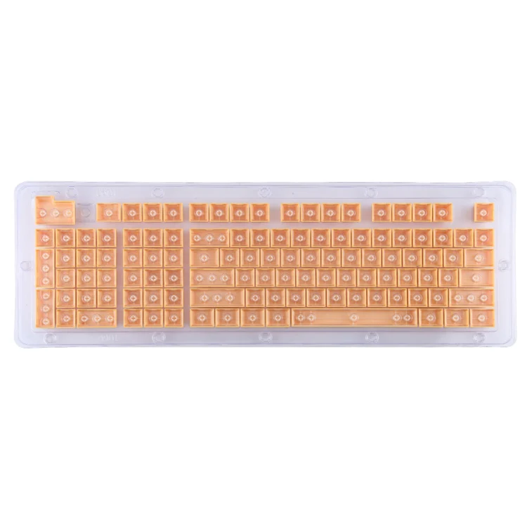 ABS Translucent Keycaps, OEM Highly Mechanical Keyboard, Universal Game Keyboard (Yellow) - Image 3