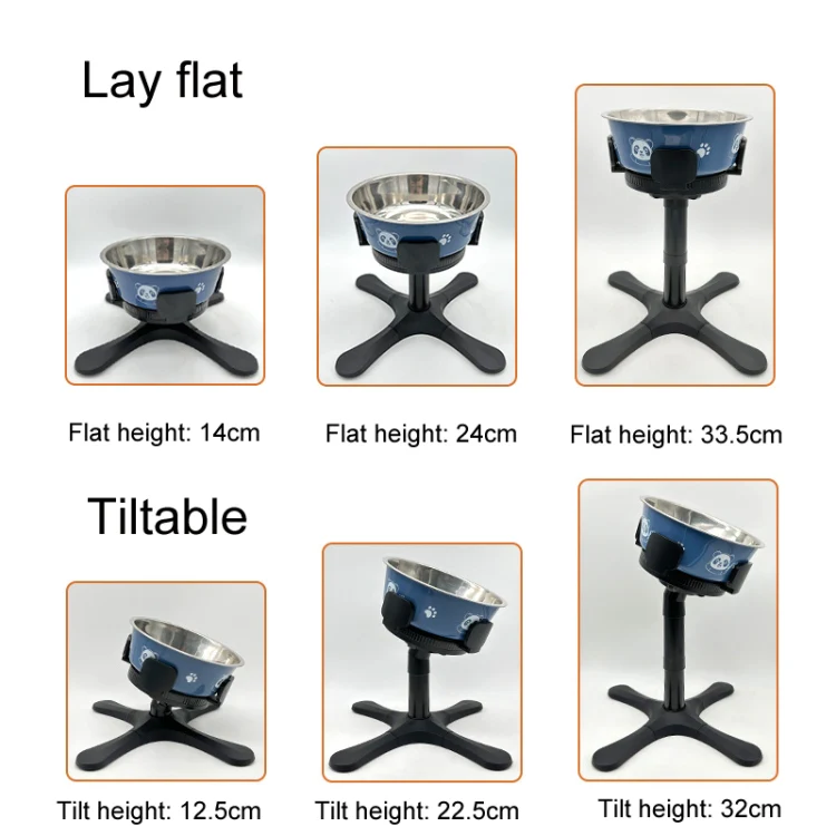 Adjustable Food Bowl Heightening Stand For Medium And Large Pet Dogs, Specification: Bracket 1pc - Image 5