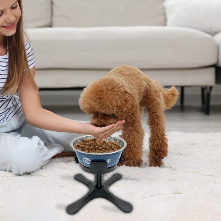 Adjustable Food Bowl Heightening Stand For Medium And Large Pet Dogs, Specification: Bracket 1pc - Image 8