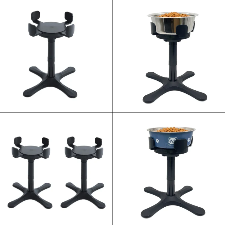 Adjustable Food Bowl Heightening Stand For Medium And Large Pet Dogs, Specification: Bracket 2pcs - Image 2