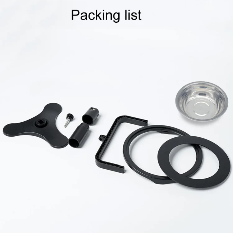 Adjustable Height Anti-Tip Pet High Stand Bowl(Black) - Image 7