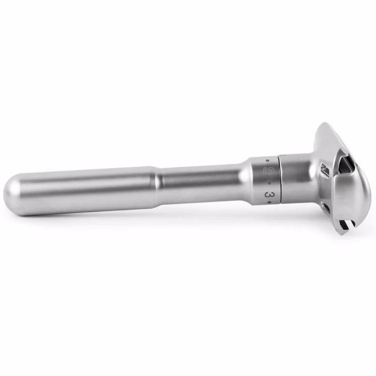 Adjustable Safety Razor Double Edge Classic Mens Shaving Hair Removal Shaver with 5 Blades(Silver Gray) - Image 6