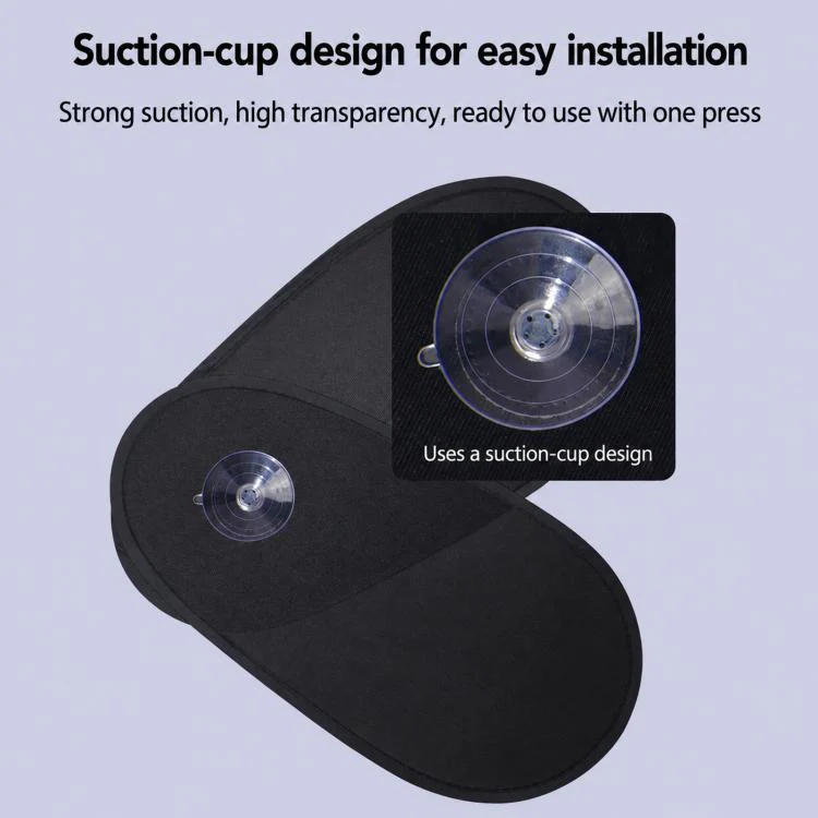 Adjustable Suction Cup Car Window Sun Shade, Summer UV Protection & Heat Insulation Curtain - Image 4