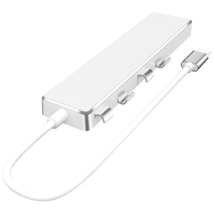 ADS-301C USB-C / Type-C to USB-C + USB 3.0 + 3 x USB 2.0 Expander HUB(Silver) - Image 2