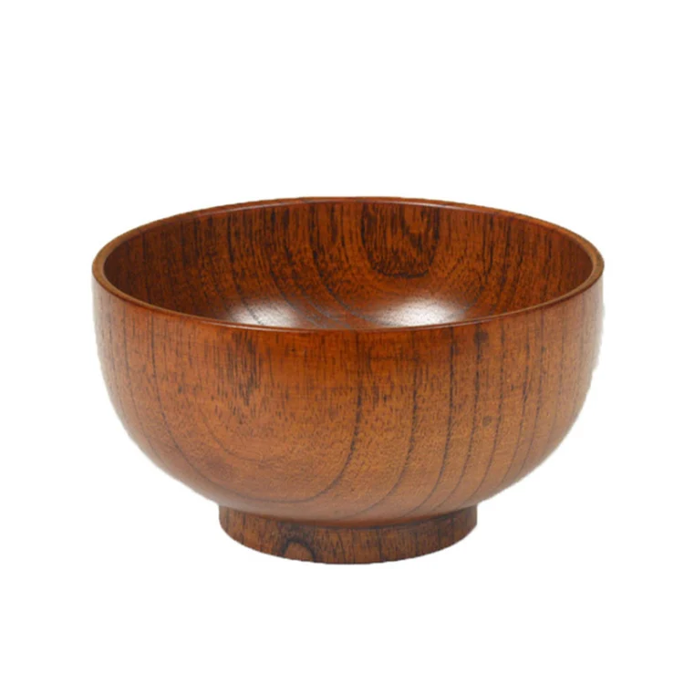 Adult Children Jujube Solid Wood Bowl Soup Noodle Bowl Household Tableware, Size:Diameter 10.5 cm - Image 2
