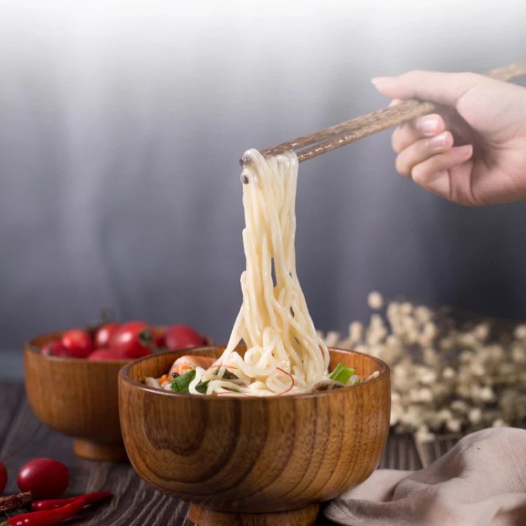 Adult Children Jujube Solid Wood Bowl Soup Noodle Bowl Household Tableware, Size:Diameter 11.5 cm - Image 3