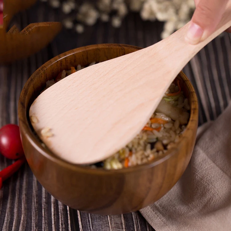 Adult Children Jujube Solid Wood Bowl Soup Noodle Bowl Household Tableware, Size:Diameter 11.5 cm - Image 5