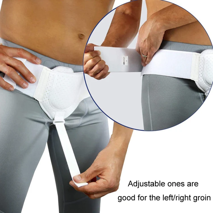 Adult Hernia Belt Groin Protection Belt, Color: White - Image 9