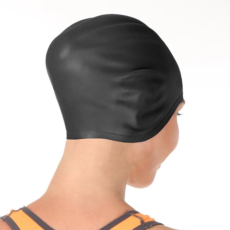 Adult Solid Color Waterproof Silicone Swimming Cap(Pink) - Image 8