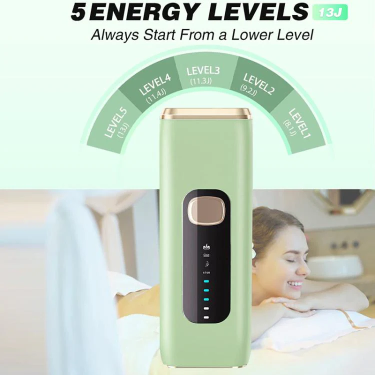 AI09 IPL Electric Hair Removal Device, Plug Type:EU Plug(Green) - Image 5