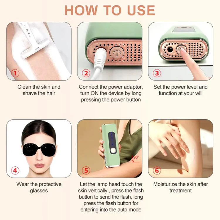 AI09 IPL Electric Hair Removal Device, Plug Type:UK Plug(White) - Image 15