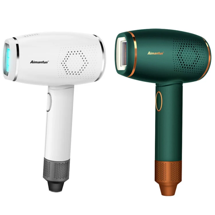 Aimanfun Home IPL Laser Photon Rejuvenation Hair Removal Instrument, Plug: EU Plug(Dark Green) - Image 2