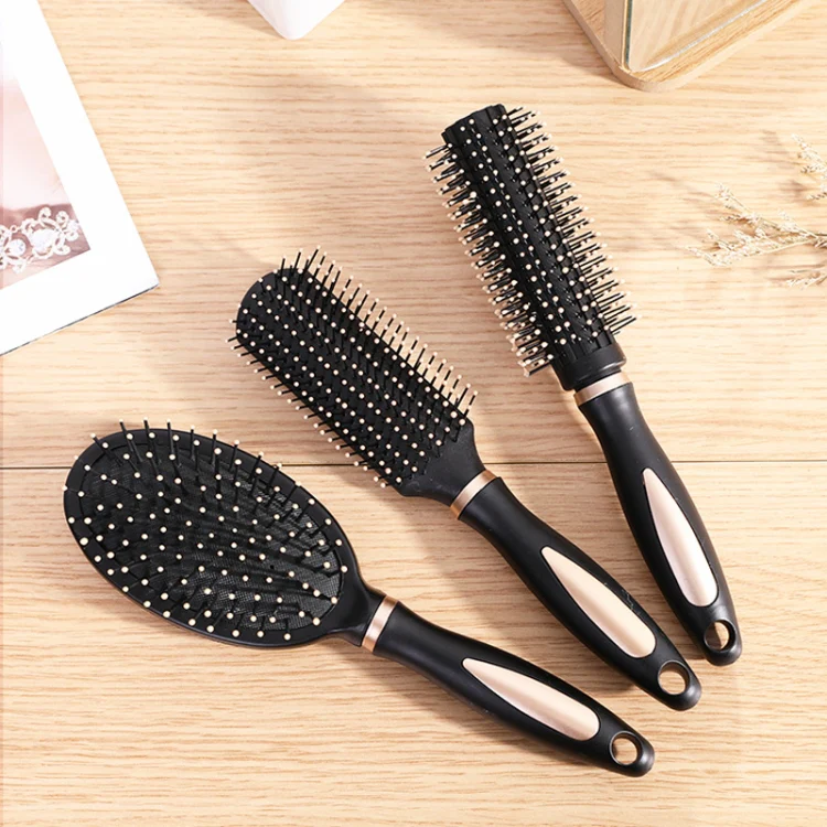 Airbag Massage Comb Anti-static Hair Curler Comb(Round) - Image 5