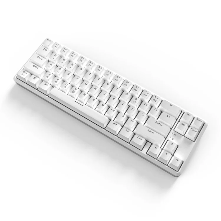 Ajazz K680T Mini USB Wired Dual-mode Charging 68-keys Laptop Bluetooth Mechanical Keyboard, Cable Length: 1.6m, Style:Black Shaft(White) - Image 2