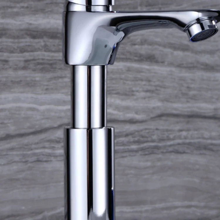 All Copper Hot Cold Water Faucet Bathroom Lift Faucet - Image 4
