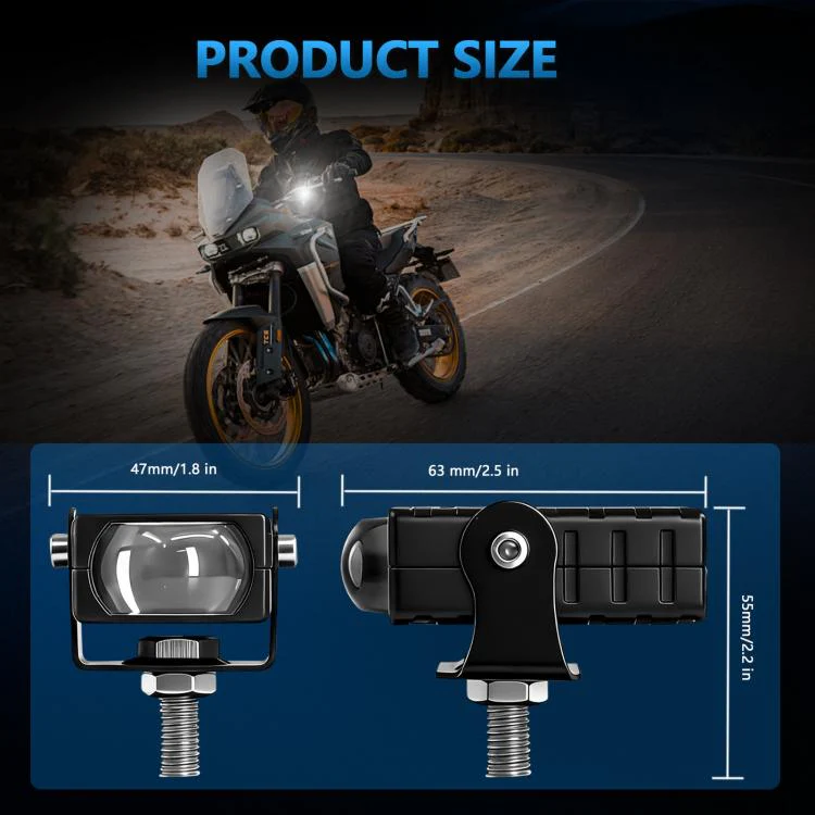 Aluminum Alloy Motorcycle Grille Spotlights Warning Lights(S29) - Image 9