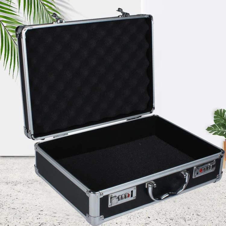 Aluminum Alloy Portable Key Lock Instrument Storage Box, Size:XS(Silver) - Image 3