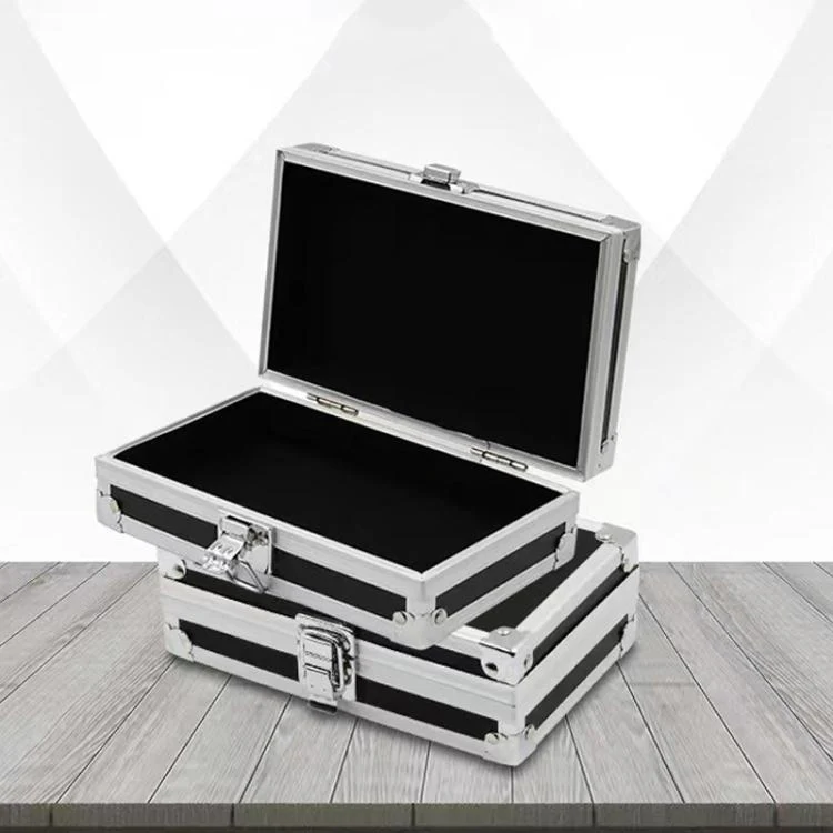 Aluminum Alloy Portable Toolbox with Buckle Lock(Black) - Image 3