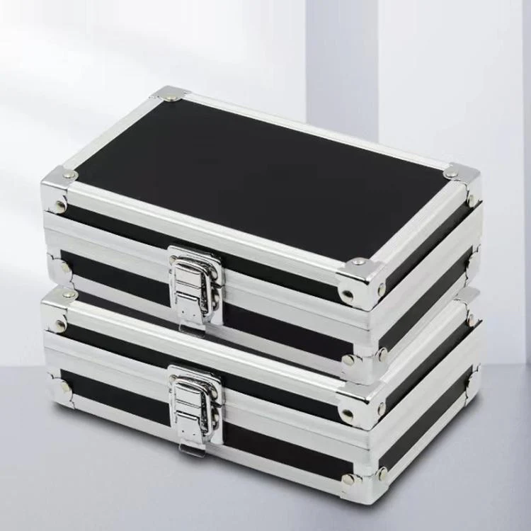 Aluminum Alloy Portable Toolbox with Buckle Lock(Black) - Image 4