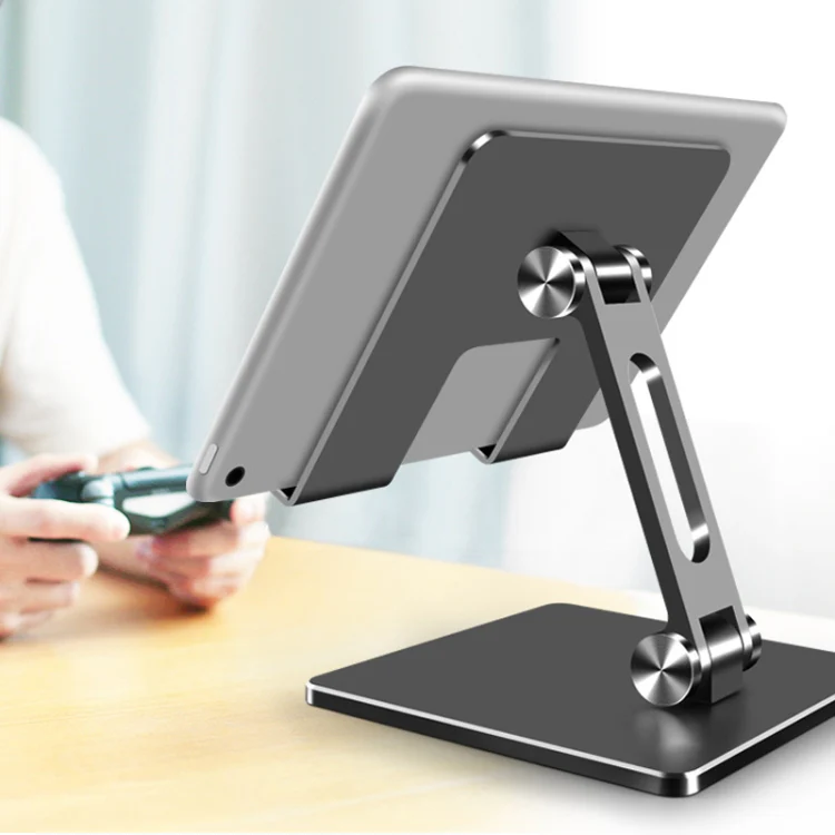 Aluminum Alloy Tablet Stand Desktop Folding Mobile Phone Stand(Gray) - Image 11
