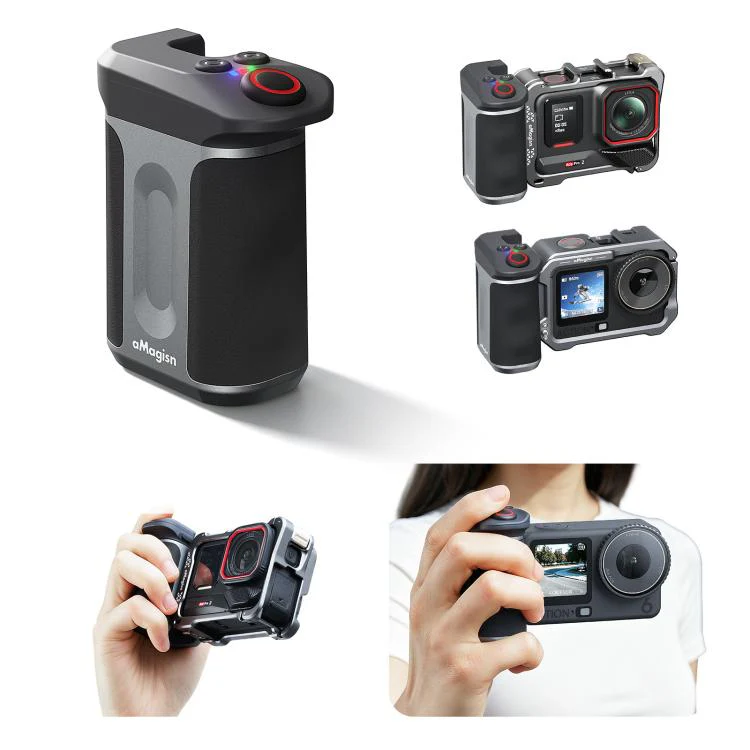 aMagisn Bluetooth Xplorer Grip Kit For Insta360 Ace Pro 2 / Ace Pro / X5 / X4 Air / X4 / X3
