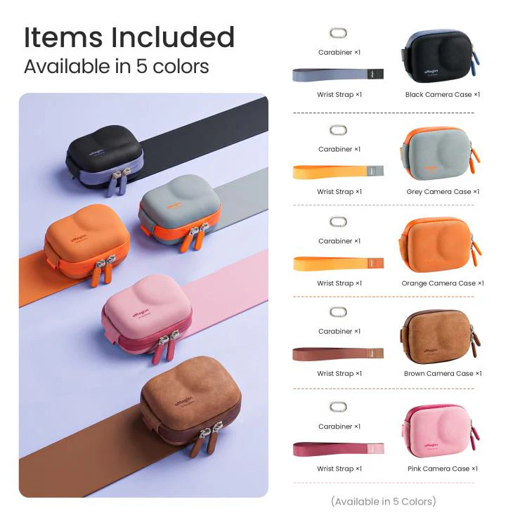 AMagisn ChicLite Series Action Camera Mini Carrying Case For Insta360, DJI Osmo Action & GoPro Hero(Pink) - Image 15