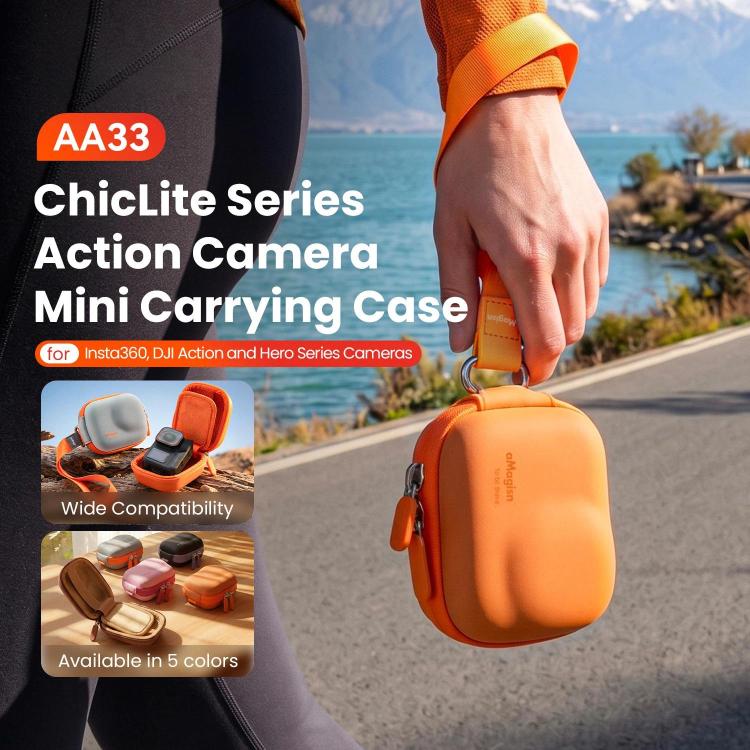 AMagisn ChicLite Series Action Camera Mini Carrying Case For Insta360, DJI Osmo Action & GoPro Hero(Pink) - Image 3