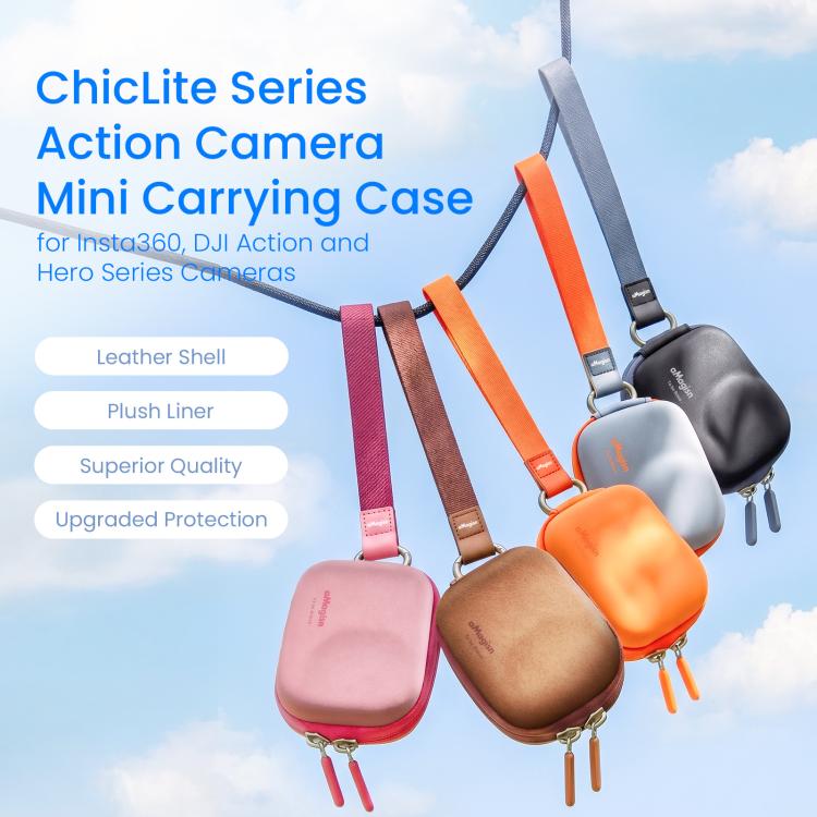 AMagisn ChicLite Series Action Camera Mini Carrying Case For Insta360, DJI Osmo Action & GoPro Hero(Pink) - Image 4