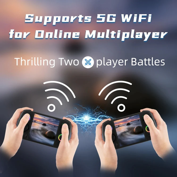 ANBERNIC RG Cube Retro Handheld Game Console With 3.95 Inch Screen T820 CPU Android 13 RGB Light 8+128G(Black) - Image 8