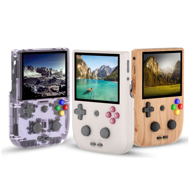 ANBERNIC RG405V 4+256G 10000 Games Handheld Game Console 4-Inch IPS Screen Android 12 System T618 64-Bit Game Player(Wood Grain) - Image 2