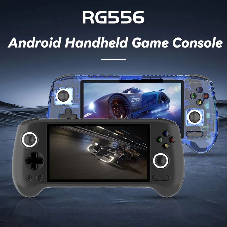 ANBERNIC RG556 Handheld Game Console Android 13 System 5.48-Inch AMOLED Screen WIFI Bluetooth Game Player 128GB+256GB(Black) - Image 2