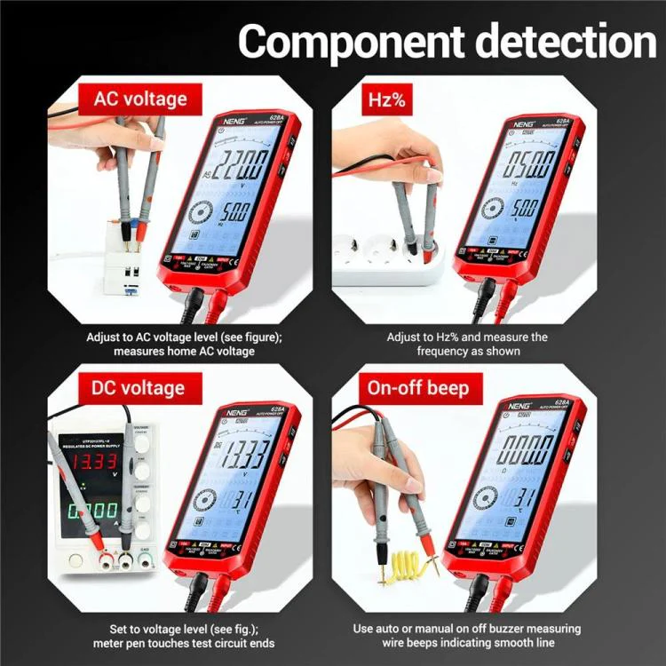 ANENG Fully Automatic Intelligent Digital Multimeter For Electrical Engineering(Black) - Image 12
