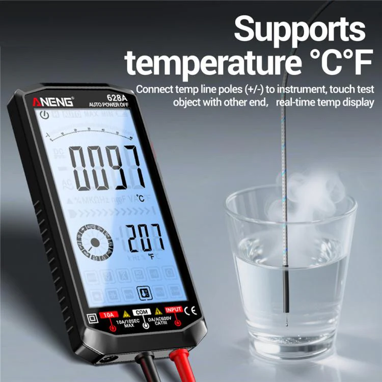 ANENG Fully Automatic Intelligent Digital Multimeter For Electrical Engineering(Black) - Image 7