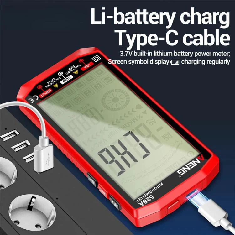 ANENG Fully Automatic Intelligent Digital Multimeter For Electrical Engineering(Black) - Image 8