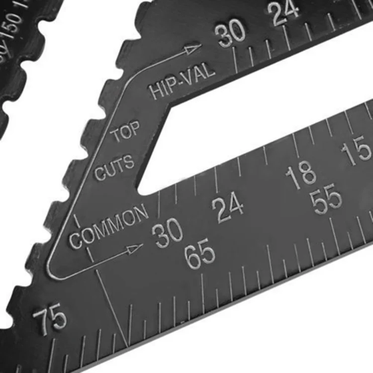 Angle Ruler Measuring Tool For Woodworking Square Layout Gauge(12 Inch Black) - Image 6