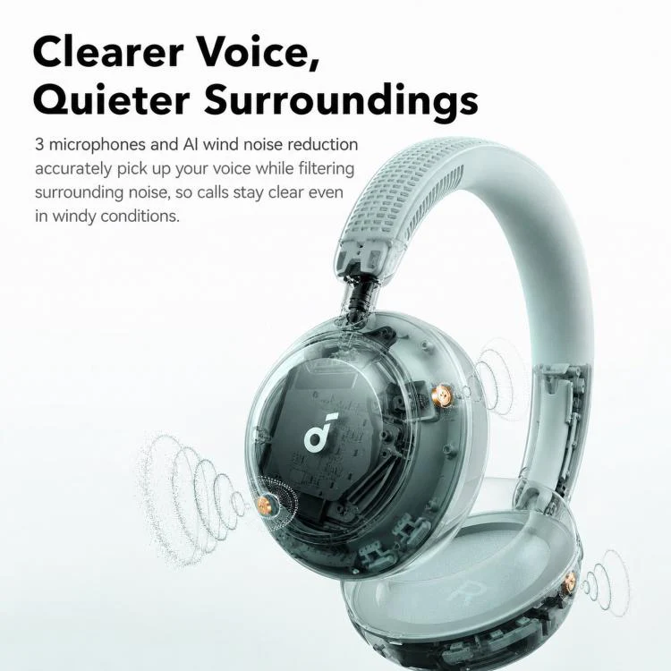 ANKER Soundcore D1402 Space 2 Wireless Over-Ear Noise Reduction Bluetooth Headphones(Black) - Image 10